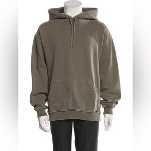 Kith Crew Neck Long Sleeve Relaxed Fit Hoodie Green Grey Streetwear XL